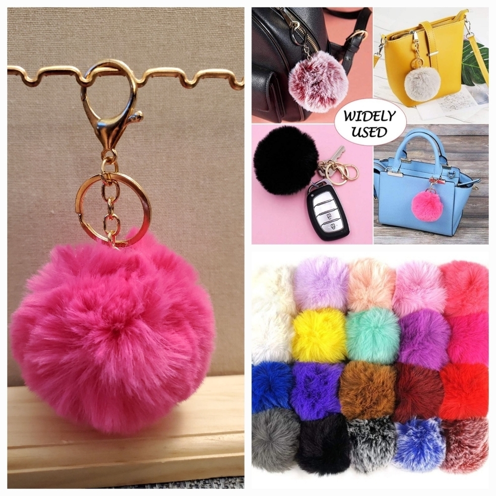 Cute Fashion Faux-Fur Puff Ball